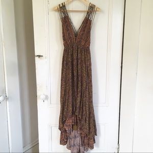 Free People Layered Strappy Full Length Dress